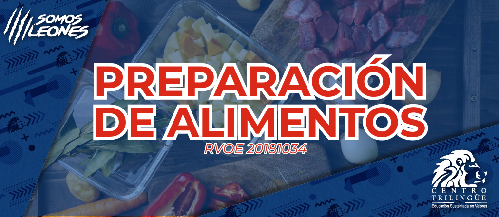 preparacion de alimentos azul